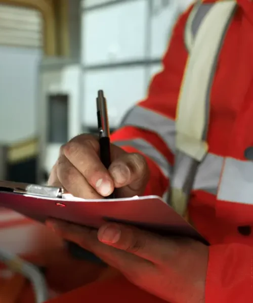 side-view-man-taking-notes-ambulance-car